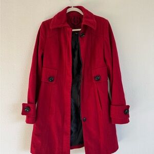 Elegant Red Women's Coat